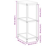 vidaXL polica za skladištenje hrane antracitno siva 60 x 50 x 92 cm | shoptok.hr