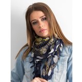 Fashion Hunters Patterned navy blue shawl Cene