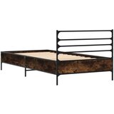  Okvir za krevet boja hrasta 90x200 cm konstruirano drvo i metal | shoptok.hr