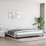  Okvir za krevet bez madraca svjetlosivi 200 x 200 cm od tkanine | shoptok.hr