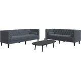  Kauč za dnevni boravak 2 pcs Tamno siva 194 x 74,5 x 70,5 cm | shoptok.hr