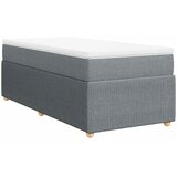 Box spring krevet s madracem svjetlosivi 90x190 cm od tkanine | shoptok.hr