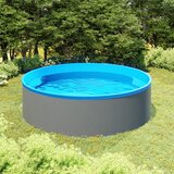 vidaXL Bazen 350x90 cm siv | Shoptok.si