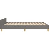 Posteljni okvir z vzglavjem temno siv 140x190 cm blago, (20788395) | Shoptok.si