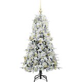 vidaXL Umjetno božićno drvce s nogom s stalakom Zelena 150 cm PE i PVC | shoptok.hr