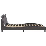  Okvir za krevet Viana bez madraca sivi 160x200 cm od umjetne kože | shoptok.hr
