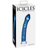 Icicles No. 29 - spiralni stekleni dildo s penisom (modri) | Shoptok.si