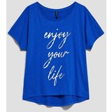 Moodo Cotton blouse with inscription | Shoptok.si