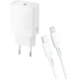 Kućni punjač sa kablom od 20W (Lightning) L160, Beli