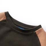  Dječja topla majica tamna kaki i boja deve 140 | shoptok.hr