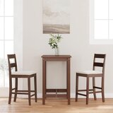 Furnova Bar stoli z blazinami 2 kosa Brown Solid Wood Rubber, (21955511) | Shoptok.si