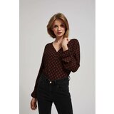 Marisse Blouse With A Geometric Pattern Cene