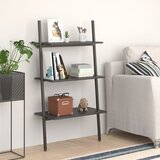 vidaXL 3-nadstropni prislonski regal črn 64x34x116 cm Cene