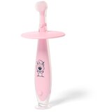 BabyOno baby četkica za zube s graničnikom 6 m+, roza | shoptok.hr