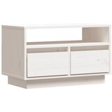 Maison Chic TV omarica - TV stojalo - Televizijska omarica bela 60x35x37 cm trdna borovina, (21700261) Cene