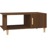 Furnova Klubska mizica rjavi hrast 90x50x40 cm inženirski les, (21913325) | Shoptok.si
