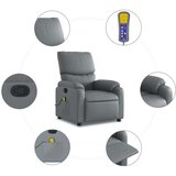  Masažni naslonjač od umjetne kože sivi | shoptok.hr