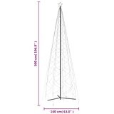  Božićno drvce u češeru toplo bijelo 1400 LED dioda 160x500 cm | shoptok.hr