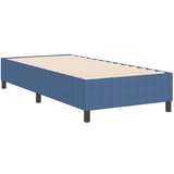  Postelja s podnožjem Modra 80x200 cm iz žametnega blaga, (22051998) | Shoptok.si
