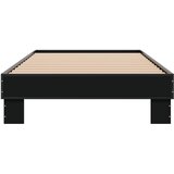  Okvir za krevet crni 75 x 190 cm od konstruiranog drva | shoptok.hr
