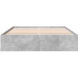  Okvir kreveta boja betona 150x200 cm od konstruiranog drva | Eponuda.ba