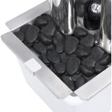  Vrtna fontana srebrna 48 x 34 x 88 cm od nehrđajućeg čelika | shoptok.hr