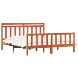  Okvir za krevet 2 pcs Vosak smeđa 180 x 200 cm | shoptok.hr