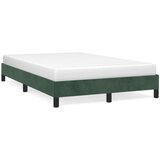 vidaXL Okvir kreveta tamnozeleni 120 x 190 cm baršunasti Cijene