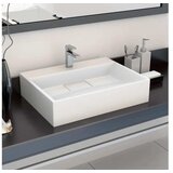  Umivalnik 50x38x13 cm liti mineral/marmor bel | Shoptok.si