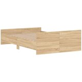  Kreveta s uzglavljem i podnožjem boja hrasta 120x190 cm | shoptok.hr