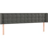  LED uzglavlje tamnosivo 183x16x78/88 cm baršunasto | shoptok.hr