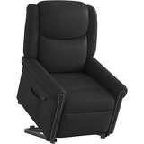 vidaXL Naslonjač na podizanje od sjajne crne umjetne kože | shoptok.hr