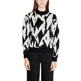 Vero_Moda VMGOLD NEW ART LS HIGHNECK PULLOVER GA 10311357 Crna