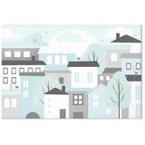  Slika - Colorful Town (1 Part) Wide 120x80 Na talijanskom platnu | shoptok.hr