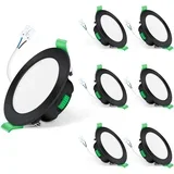 85 mm led zatemnilni vgradni reflektorji - set 6 kosov