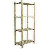 REGALUX Drveni regal simple (40 x 75 x 170 cm, Nosivost: 45 kg/polica, Drvo) | shoptok.hr