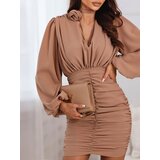 Edoti Women's mini dress with wide straps and v-neck ROSE DL | Shoptok.si