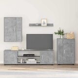 vidaXL Set TV ormarića od 4 dijela 4 pcs Beton siva Konstruirano drvo Cijene