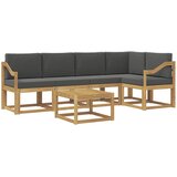 vidaXL Zunanja garnitura za sedenje z blazino 6 pcs Bela in antracit, (5000280611) | Shoptok.si