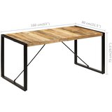  Blagovaonski stol od masivnog drva manga 160 x 80 x 75 cm | shoptok.hr