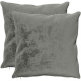  Presvlaka za jastuk 2 kom. HEERLEN Tamnosiva 60 x 60 cm Flanel | shoptok.hr