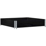  Okviri za palete crni 100x100 cm od masivne borovine | shoptok.hr