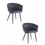 Brandless Stol ORION - temno siv žamet x 2, (22044080) | Shoptok.si