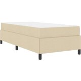  Postelja z vzmetnico Krema in črna 80 x 200 cm | Shoptok.si