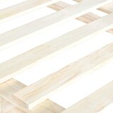  Okvir kreveta s uzglavljem 100 x 200 cm od masivne borovine | shoptok.hr