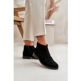S. BARSKI Womens Flat Heeled Cutout Boots Black S.Barski | Shoptok.si