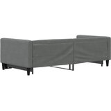  Dnevni krevet na razvlačenje tamnosivi 100x190 cm od tkanine | shoptok.hr