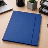  Cardboard Folder with Elastic Band, Lacquered, A4, 300 g/m2, Blue | shoptok.hr