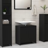 vidaXL Kupaonski ormarić crni 60 x 33 x 61 cm od iverice Cijene