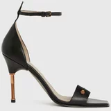 AllSaints Usnjeni sandali Betty Sandal črna barva, WF568Z